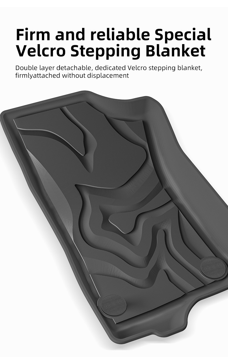 Suitable for 18-24 Jeep Wrangler Car Floor Mats, Fully Environmentally Friendly Tpe Floor Mats, Trunk Mats