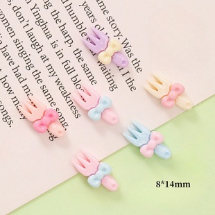 Cartoon Mini Fork Nail Art Jewelry Resin Wear Armor Children's Accessories Clothing Toys Stationery Decoration Accessories