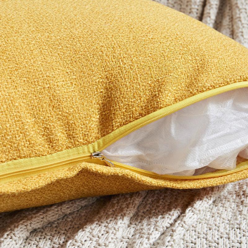 雪尼尔纯色正方形抱枕沙发抱枕套汽车靠垫办公室客厅腰靠午休抱枕