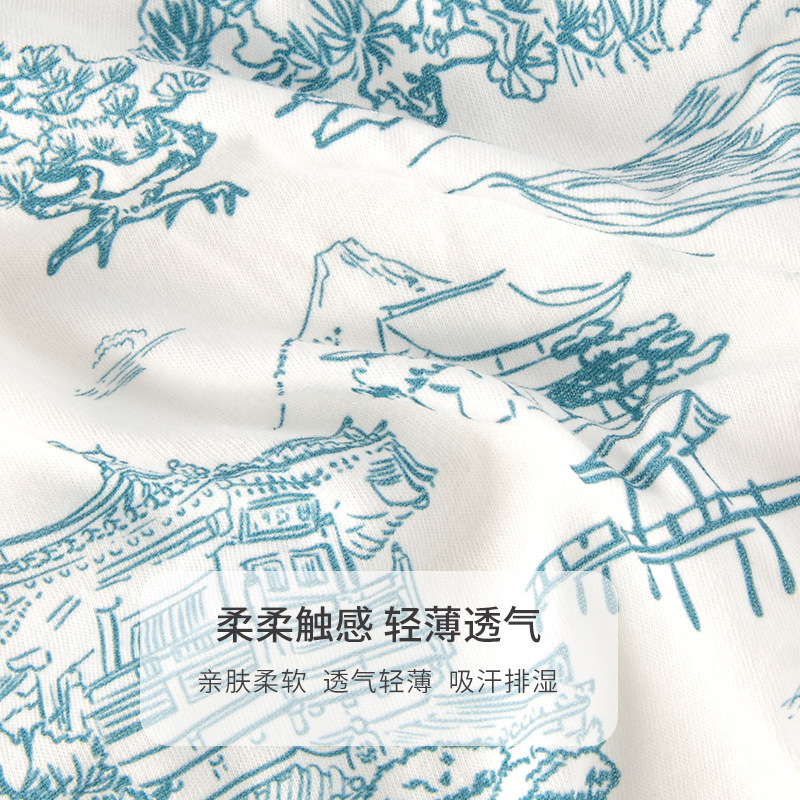 China estilo Han ropa de bebé manga larga bata para hombres y mujeres bebés otoño y invierno ropa de recién nacidos de escalada de algodón puro