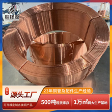 高纯度紫铜毛细盘管复绕耐腐换热蚊香盘螺纹管 支持定 制现货供应