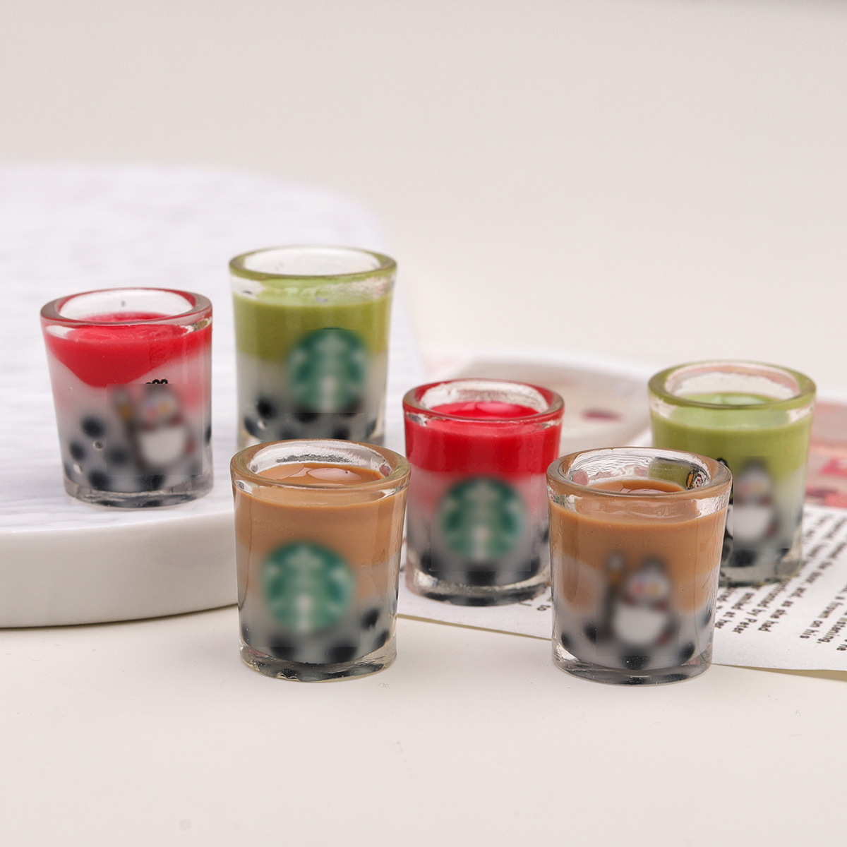 卡通diy树脂配件饰品大牌奶茶奶油胶发夹手机壳鞋扣钥匙扣吊坠配