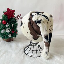 H 16290 Cow Print Christmas Hat ��ţ��ʥ��ñ ŷ���羳