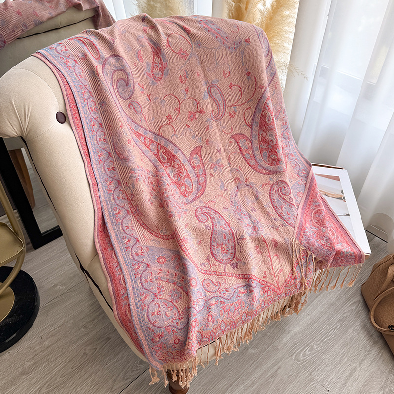 Chal de Jacquard de Imitación Cachemira Térmico para Primavera image 12