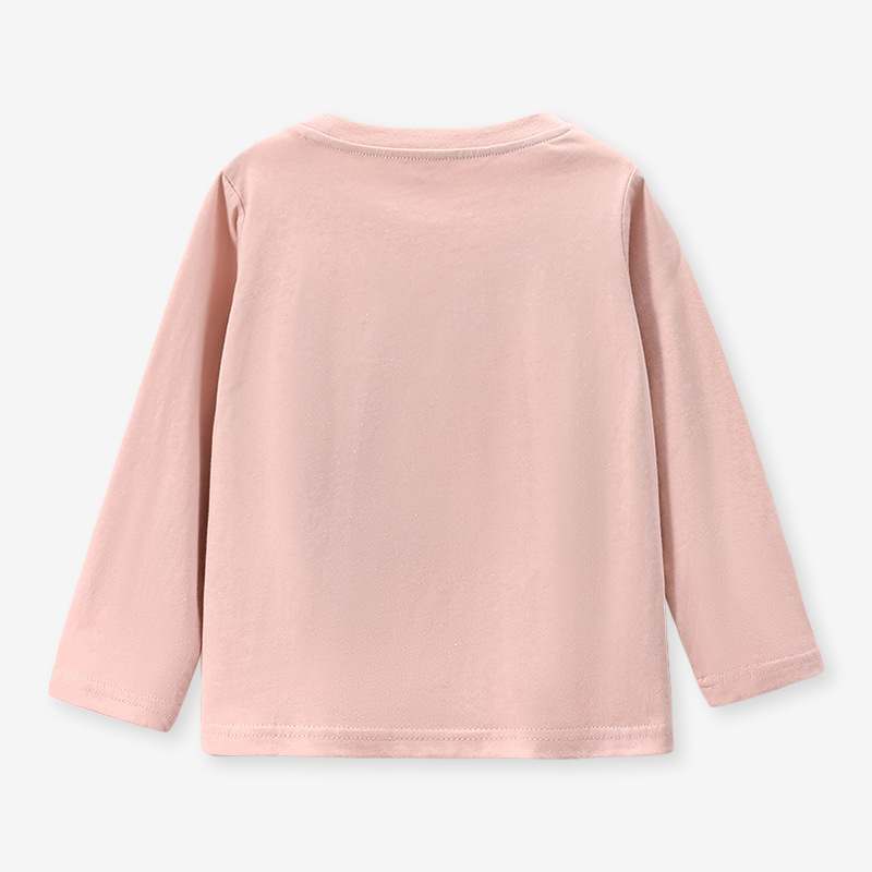 JOJOBEBE ropa para niños europeos y americanos otoño nueva camiseta para niños algodón de manga larga de dibujos animados cuello redondo Camiseta para niños