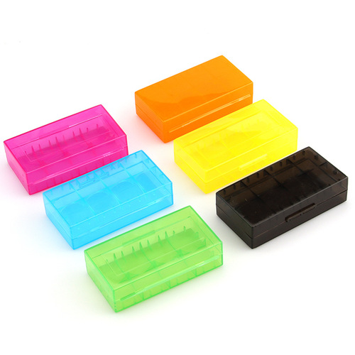 18650 battery storage box battery box 4 No. 5 and 4 No. 7 batteries accessories storage box transparent plastic dustproof