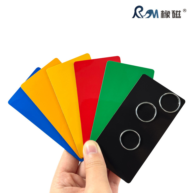 in stock Color Magnetic Name Sticker Dry Erasable Label Teaching Display Sticker Refrigerator Sticker Warehouse Logo Erasable Magnetic Sticker