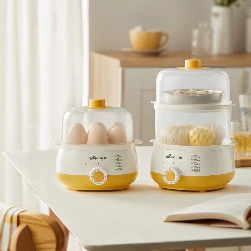 Little Bear Egg Cooker automatic power failure double-deck Steaming Timing household small-scale Mini Egg soup Breakfast Machine apply