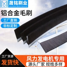直销风力发电机密封刷弧形条刷条防静电毛刷条铝合金条刷尼龙丝刷