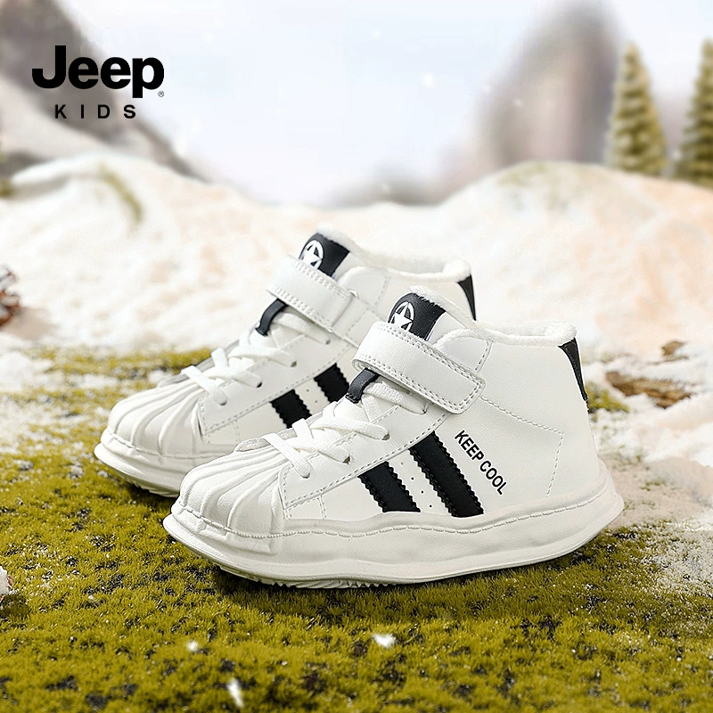 Детские белые ботинки Jeep, зимние спортивные ботинки для мужчин и женщин