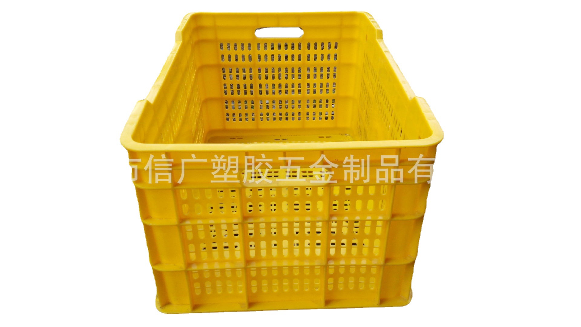 水果超市专用配送塑料筐 蔬菜运输周转箩 加厚五金周转筐网眼筐萝