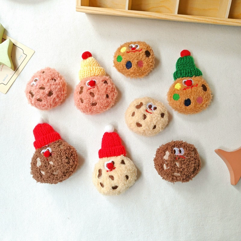 Милый плюшевый мультфильм Рождественская шляпа бисквитная ткань игрушка DIY аксессуары для волос Одежда обувь и носки украшения