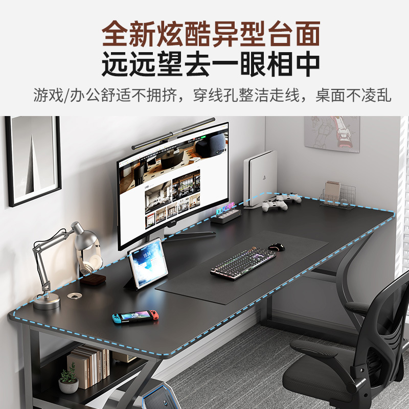 Escritorio compacto para computadora | Mesa simple para hogar, dormitorio o gaming | Escritorio moderno de estudio