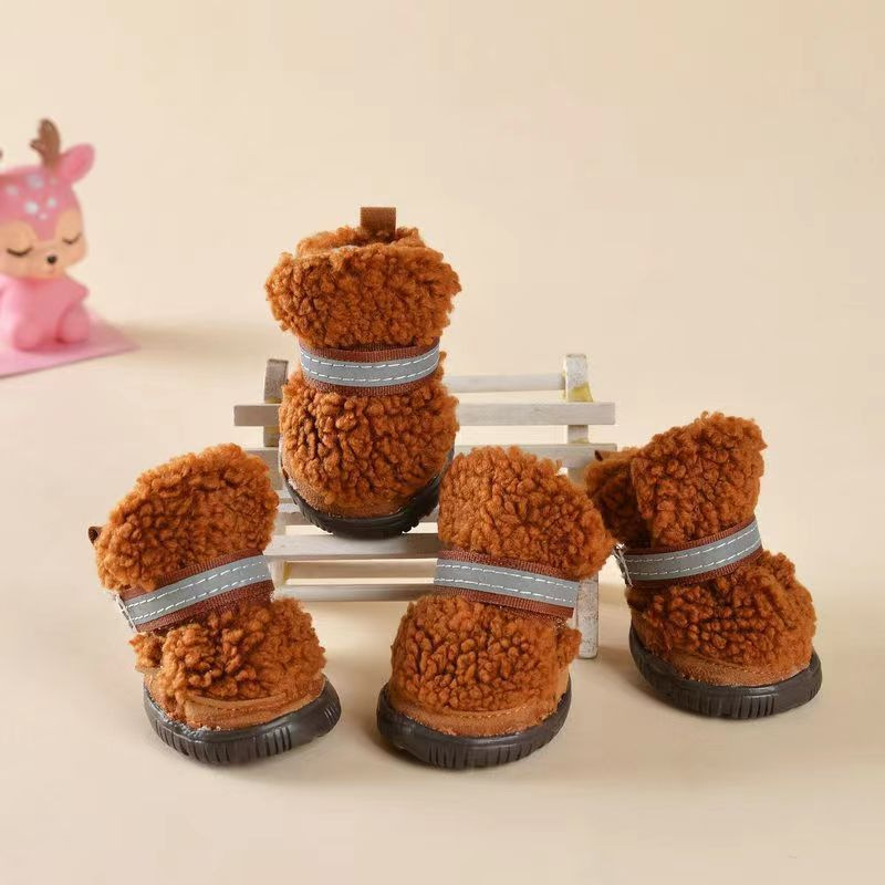 테디벨벳 스노우 부츠 [브라운]