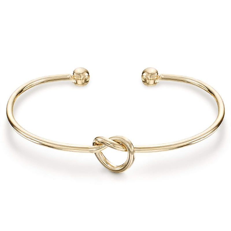 Cross Border 14K Gold Plated Forever Love Knot Women's Unlimited Bracelet Women's Gold Bracelet