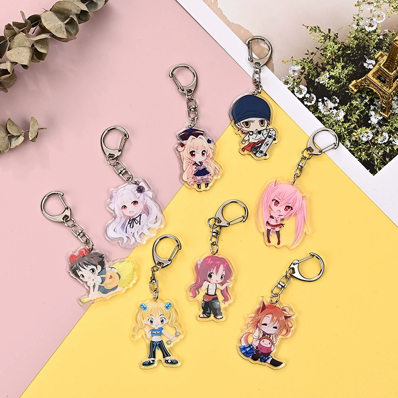 Acrylic cartoon keychain, DIY, custom-made