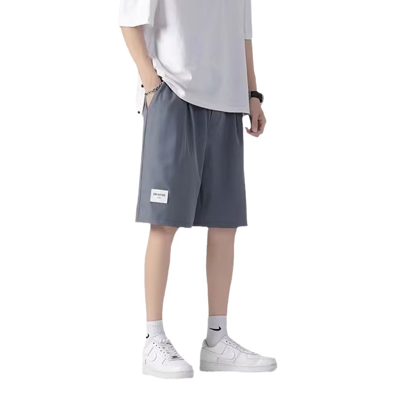 Summer Thin Ice Silk American Fashion Brand Loose Casual Basketball Pants Five-Point Casual Sports Pants Men's Pants