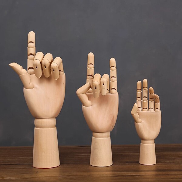 Creative wooden movable puppet