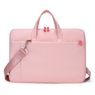 Computer Bag Business Briefcase Lightweight Macaron Laptop Shoulder Bag Women's Portable 15.6-inch Gift Print