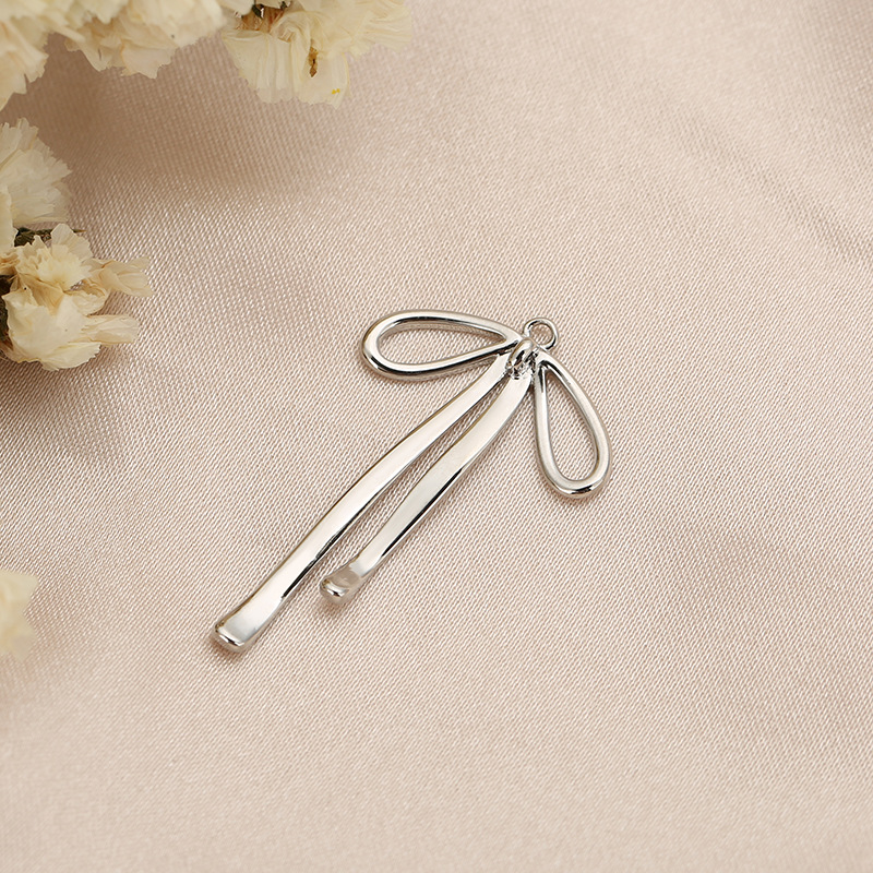 1 Piece Quantity Copper Material 1 Piece 31*19mm Copper Knot Butterfly Bow Knot Polished Pendant DIY Jewelry Accessories Earrings Necklace