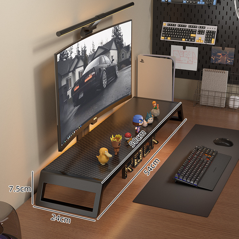 デスクトップコンピュータ高架モニタースクリーンサポートスタンドeスポーツデスクトップパッド高さベースデスク収納ラック|undefined