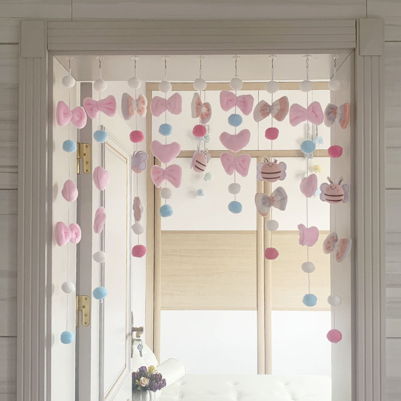 Ins-style Punch-free Curtain Bee Girl Home Cute Curtain Creative Decoration Children's Room Cartoon Hanging Decoration Ins-style Punch-free Curtain Bee Girl Home Cute Curtain Creative Decoration Children's Room Cartoon Hanging Decoration