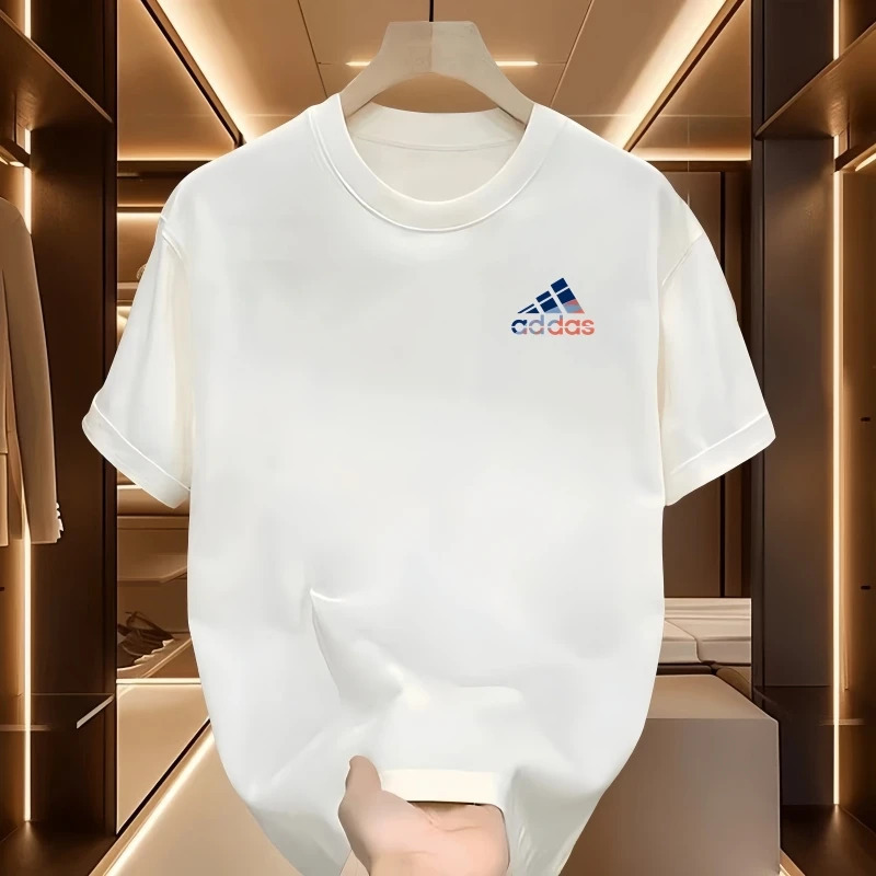 Tamisas de manga corta de hombre tendencia de verano de moda de hombre Tamisas de ropa de chicos 2025 nueva camiseta de manga media camiseta