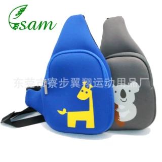 工厂定制新款时尚高端潜水料单肩包斜挂包 户外运动学生单肩胸包