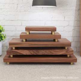 胡桃木实木底座摆件工艺品香薰花盆佛像底座奇石茶具托底架