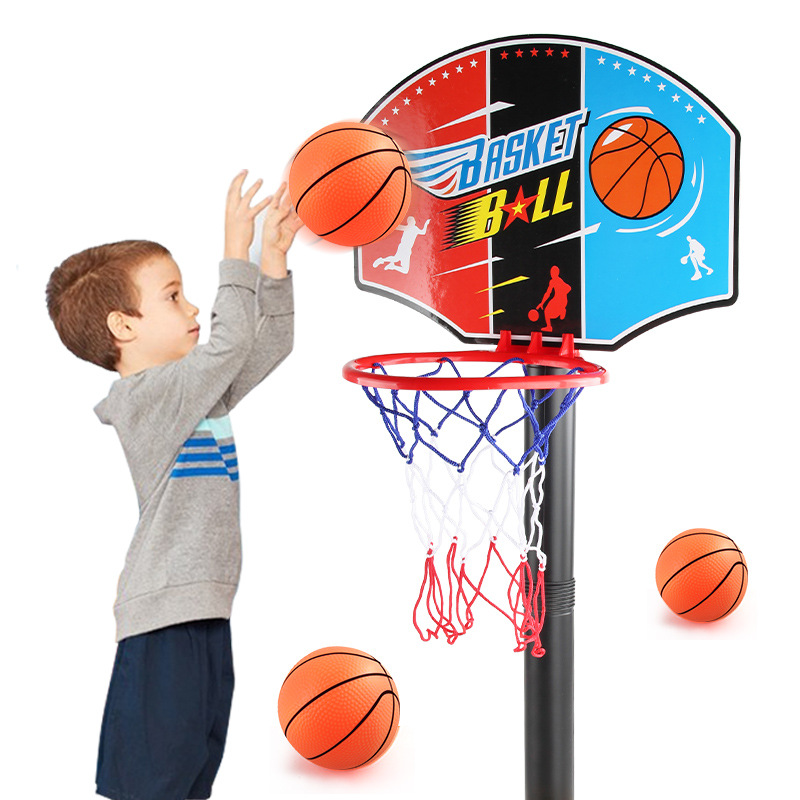 Equipo deportivo interior al aire libre tablero de plástico soporte de baloncesto ajustable rompecabezas de tiro niños baloncesto soporte deportes Juguetes