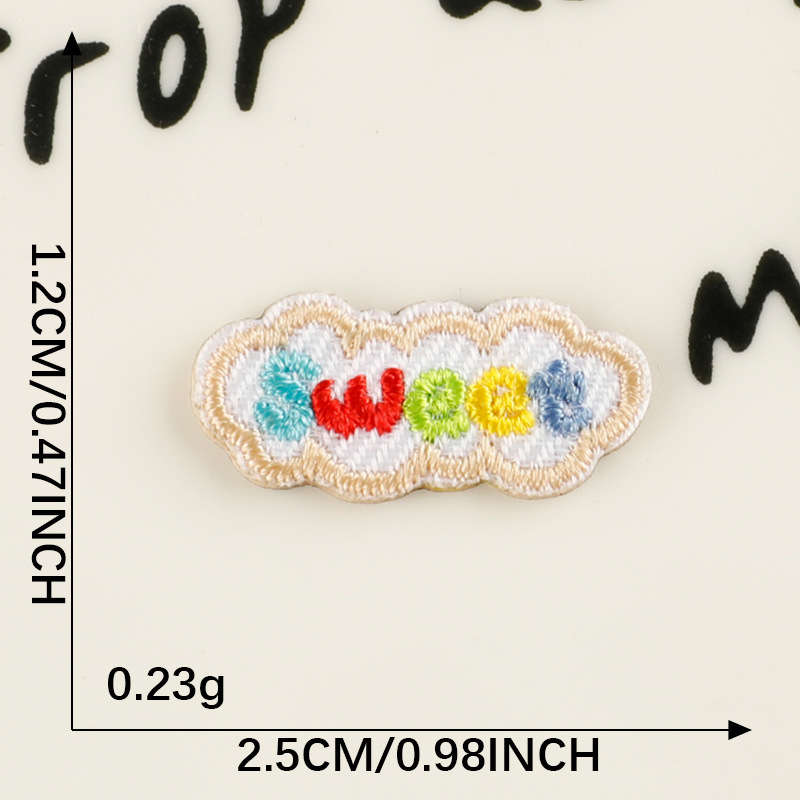 刺繍ラベル漫画子猫刺繍ステッカーアニメ自己粘着外国貿易パッチ衣類アクセサリーアクセサリーパッチ布ステッカー|undefined