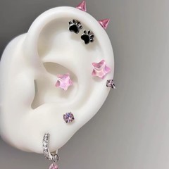 猫の爪耳骨ネイル、女性用悪魔の耳骨ネイル、クールで甘くてスパイシーなニッチデザイン、ハイエンドの売れ筋スタイル
