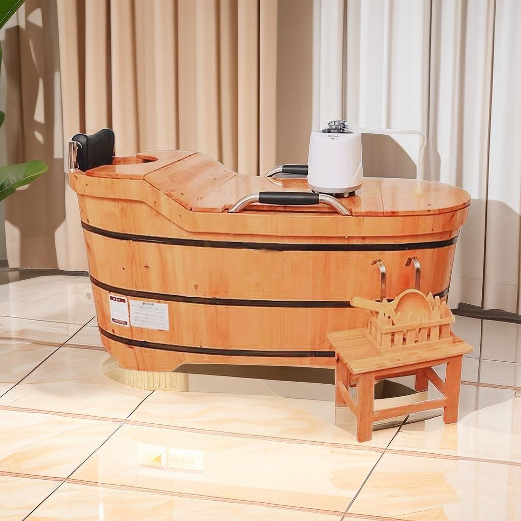 洗澡木桶全身熏蒸双人家用浴缸泡澡熏蒸木桶汗蒸桶成人家用