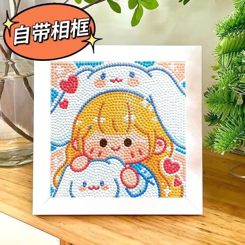 Nuevo dibujo de diamante infantil de labu diy pegatinas de diamante con marcos de fotos hechas a mano diy puzzle pegatinas de mampostería image 200