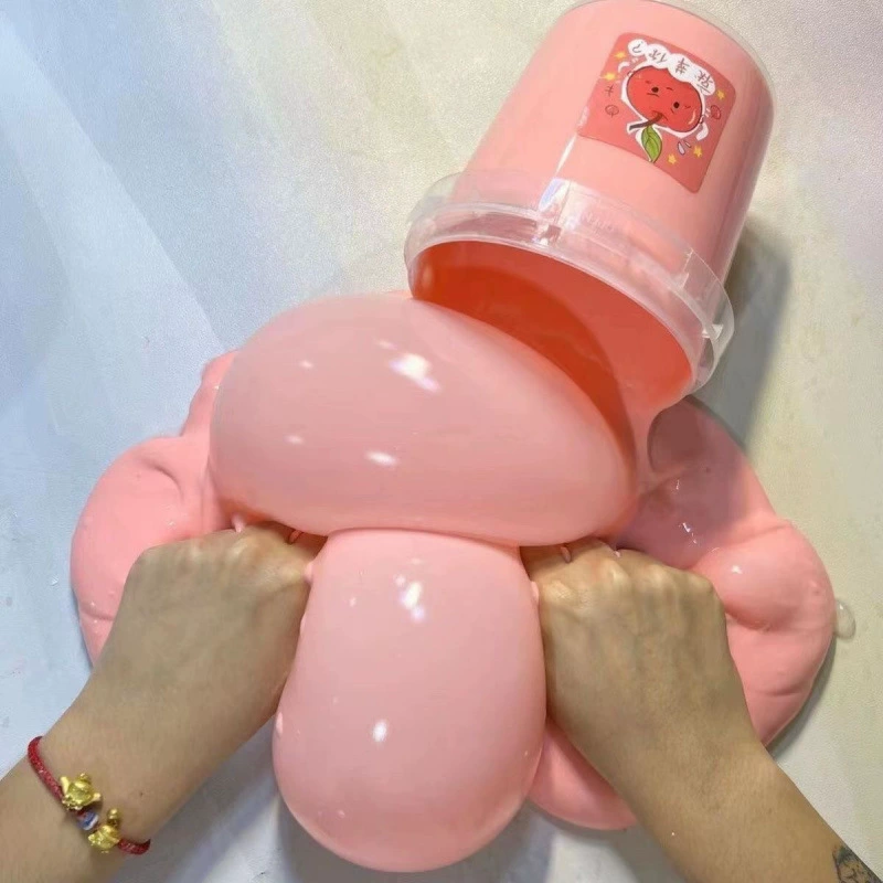 Большая бочка нетоксичная поддельная вода обнимает силиконовую цветную грязь липкая рука дешевая игрушка комбинированный набор толстый слизь