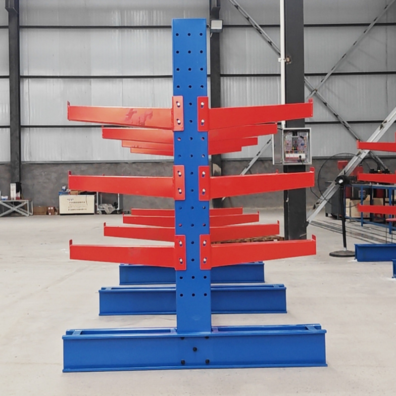 Cantilever single and double-sided construction board material rack…