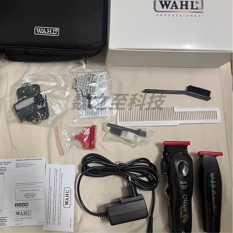 クロスボーダー版 WAHL プロフェッショナル彫刻電気バリカン オイルヘッド レトロバリカン WAHL8171 ブラック 2点セット|undefined