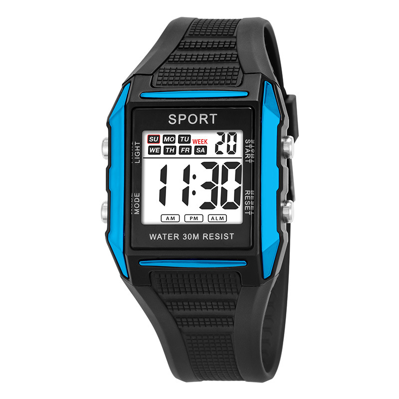 Tendencia de estudiantes al aire libre ocio cronometrador electrónico alarma multifuncional juvenil reloj electrónico de luz nocturna al por mayor