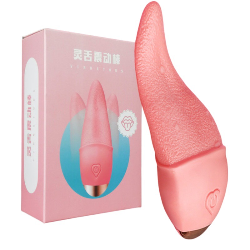 Vibrador de Lengua con Calefacción Eléctrica, Dispositivo de Masturbación Femenina, Juguete Sexual, Palo de Masaje Femenino Transfronterizo, Huevo Vibrador Recargable