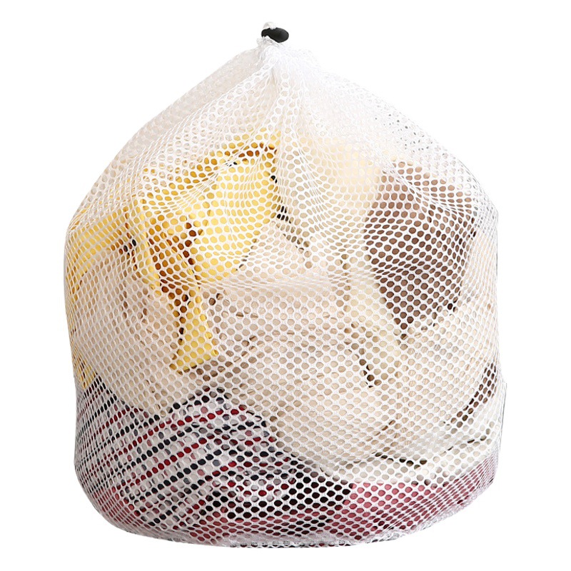 Cordón engrosado bolsa de lavandería traje de tambor lavadora de malla fina especial bolsa de lavado bolsa de malla anti-deformación teñido bobinado