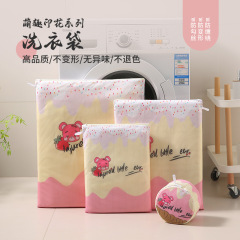 Mujia 新しいプリント 70 グラム厚い細かいメッシュランドリーバッグクロスボーダー卸売下着特殊洗濯機保護メッシュバッグ