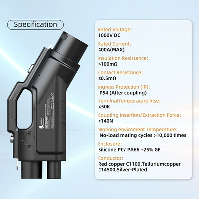EV şarj adapterləri 400A charging adapter CCS2 to GBT