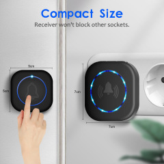 無線家庭用商用スマート電子ドアベル老人呼び出し器リマインダー発光フラッシュ