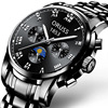 Steel belt, waterproof fashionable men's watch, quartz watches, mechanical mechanical watch, wholesale