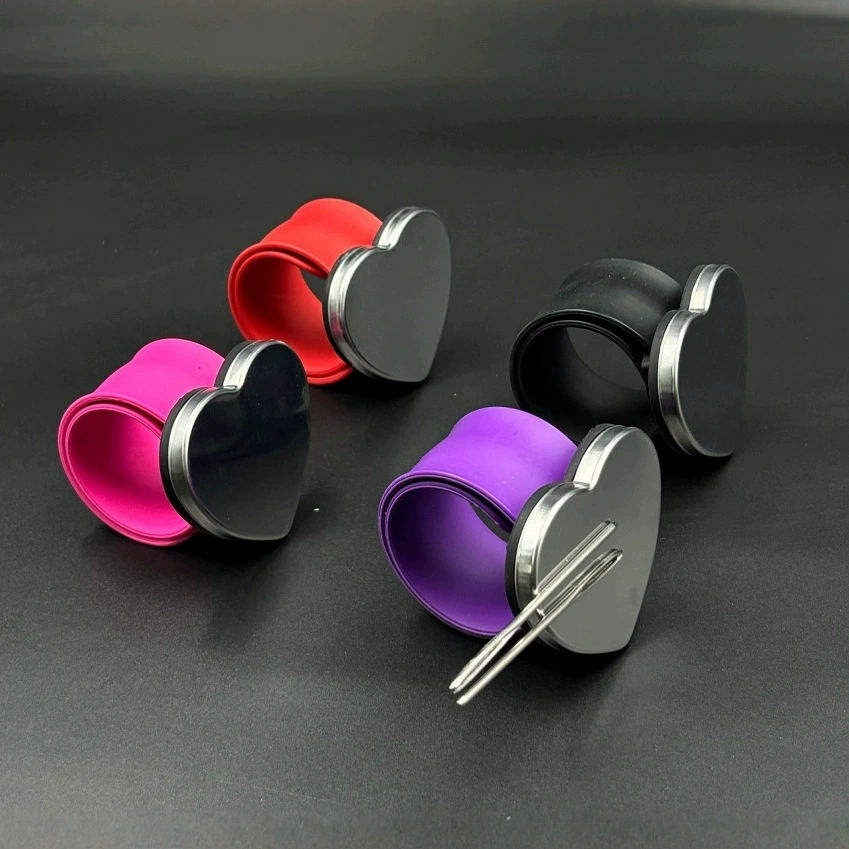 Новый силиконовый браслет с магнитной присоской, держатель иглы, браслет с защелкивающимся кольцом, браслет с магнитной присоской