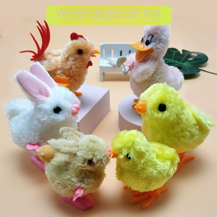 Plush animal model, interactive toy, Donald Duck, white rabbit, rooster, for children and parents