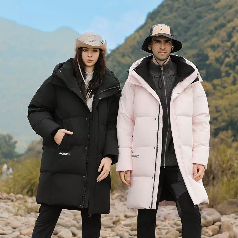男女新款冬季外套跨境羽绒服情侣男女洋气显瘦外穿中长款保暖防寒