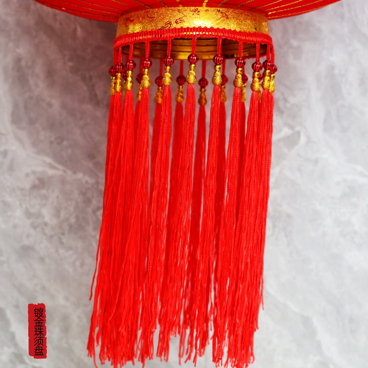【メーカー】卸売り大紅提灯旧正月植毛提灯防水新年提灯結婚ジョーペンダント
