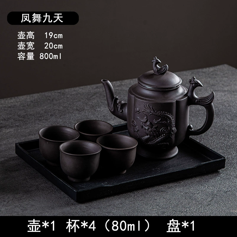 Capacious teapot, filter, tea set