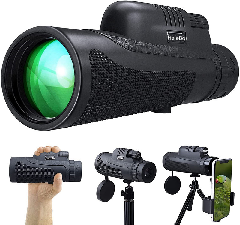 厂家批发12x50单筒望远镜成人户外旅游手机拍照摄影高清高倍